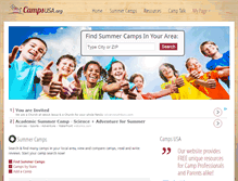 Tablet Screenshot of campsusa.org
